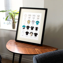 Load image into Gallery viewer, New Zealand Classic Kits Cricket Team Print
